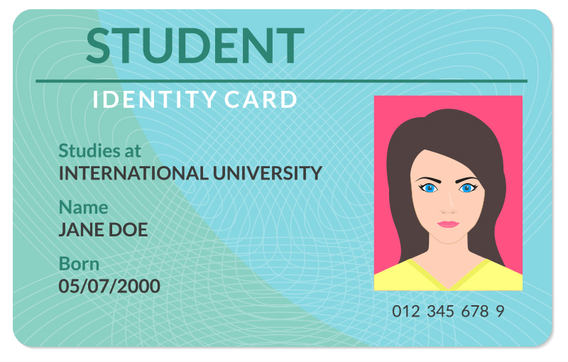 Student ID card (front/back)